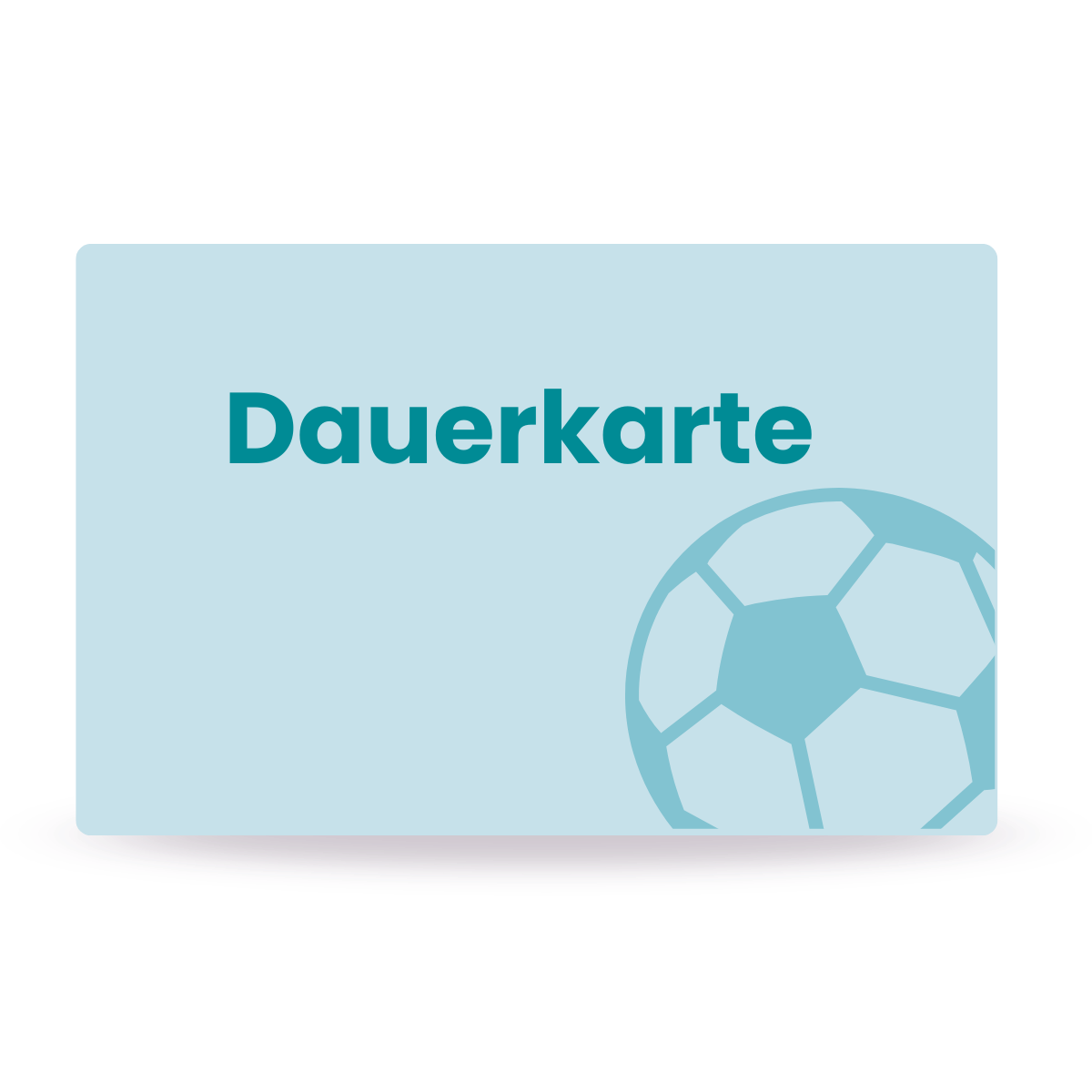 Plastikkarte Dauerkarte